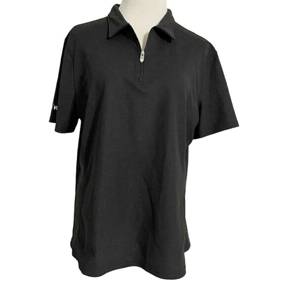 Nivo Sports XXL Collared Golf Shirt Polo Short Sleeve Black - Picture 1 of 6